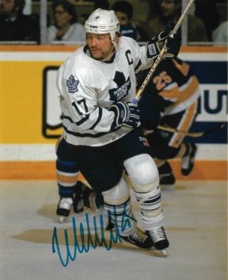 Wendel Clark Signed Toronto Maple Leafs 8x10 Photo 3 W/coa