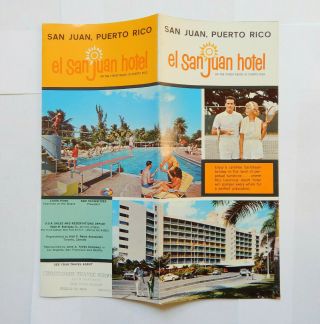 San Juan Puerto Rico El San Juan Hotel Brochure (1970s)
