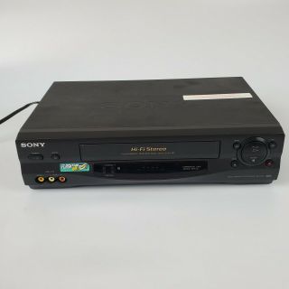 Sony Slv - N55 Vhs Video Cassette Recorder Player Vcr No Remote And