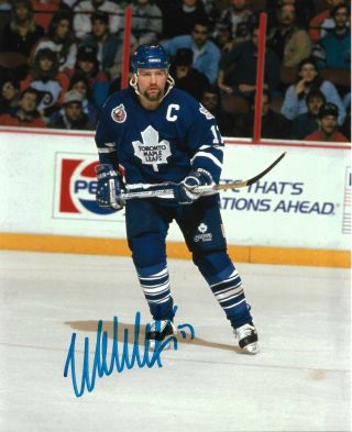Wendel Clark Signed Toronto Maple Leafs 8x10 Photo 1 W/coa
