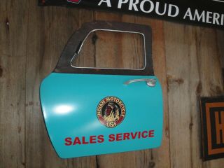 Indian Motorcycle Dealer Sales And Service Metal Truck Door Wall Decor Sign