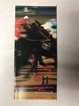1986 Kentucky Derby Horse Racing Program - Ferdinand -