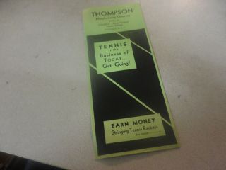 Vintage Thompson Tomgut Court Tennis Strings Earn Money Stringing Rackets