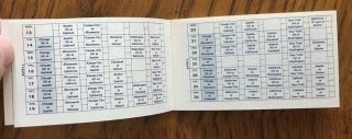 Chicago White Sox Vintage 1970 Team & American League Baseball Schedule Booklet 2