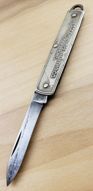 Vintage W&h Co Small Advertising Pocket Knife/ Newark Nj Usa