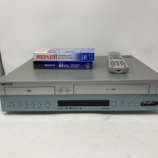 Go Video Dvr4300 Dvd Player Vhs Recorder Vcr Combo Great