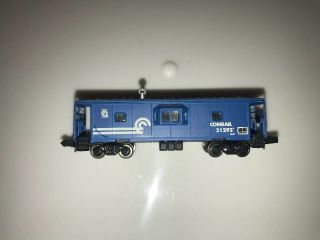Vintage Unknown N Scale Contrail Bay Window Caboose