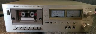 Teac Cx - 210 Vintage Stereo Cassette Deck Great 4 - Track,  Metal Face