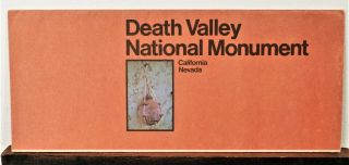1979 Death Valley National Monument California Vintage Travel Brochure Map B
