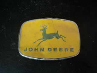 Vintage John Deere Usa Metal Tractor Radiator Grill Badge 4 Legged Deer Model