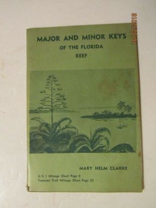 Major & Minor Keys Of The Florida Reef Book By Mary Helm Clarke