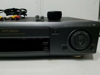 SONY VCR VHS Player Complete With Remote,  Cables,  Batteries SLV - 776HF 3