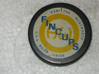 Hamilton Wentworth Fincups Oha Major Junior Puck Official Oha 1974 - 1977