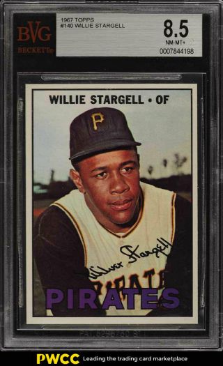 1967 Topps Willie Stargell 140 Bvg 8.  5 Nm - Mt,  (pwcc)