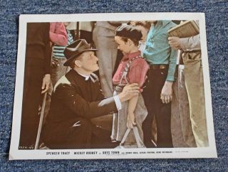 Vintage " Boys Town " (spencer Tracy,  Mickey Rooney) Color Movie Promo Photo
