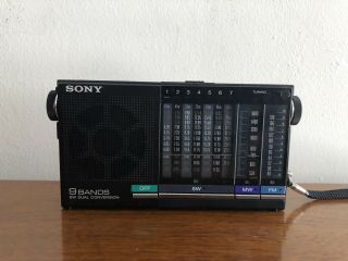 Sony Icf - 4910 Fm/mw/sw 9 Bands Radio “ “ 1289