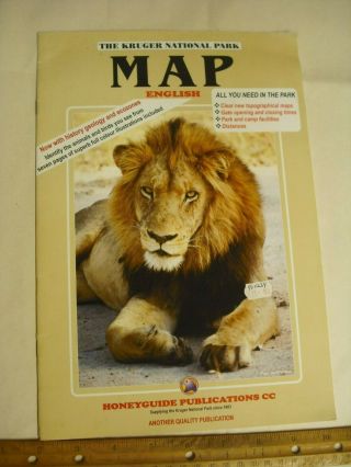 The Kruger National Park Map,  South Africa,  In English,  2006