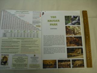 The Kruger National Park Map,  South Africa,  In English,  2006 2
