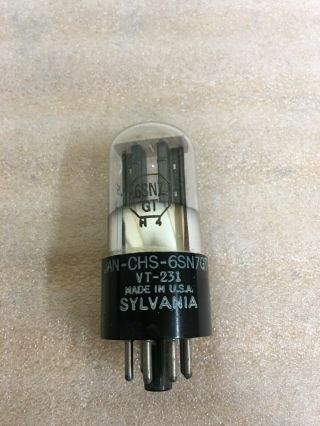 Sylvania Vt - 231 6sn7gt Low Noise Preamp Tube Tests Nos