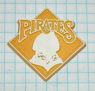 Vintage Pittsburgh Pirates Baseball Logo Rubber Refrigerator Magnet 3