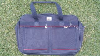 Vintage American Airlines Aa Blue Flight Travel Carry - On Bag Luggage