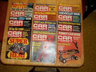 12 Vintage Car Craft Magazines - 1971 - Complete Year - Vg Cond.