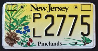 Jersey " Pinelands - Wildlife Frog " Nj Specialty Graphic License Plate