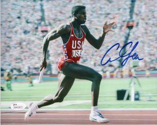 Carl Lewis Usa Track And Field Olympian Signed 8x10 (jsa Certified)
