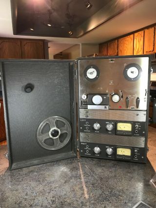 Vintage Akai M7 Reel To Reel/powers On/lights Up/controls All Work