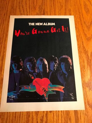 1978 Vintage 8x11 Print Ad For Tom Petty & The Heartbreakers You 