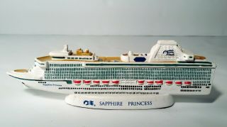 Princess Cruise Line 7 " Sapphire Princess Cruise Ship Model Souvenir Advertising