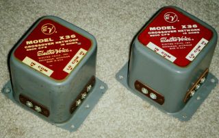 2 Ev Electro Voice Model X36 Crossover Network Pair 3500 Cps 16 Ohm