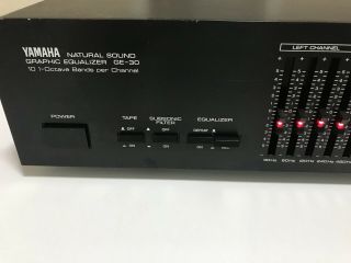 Vintage Yamaha GE - 30 Natural Sound 10 Band Stereo Graphic Equalizer 2