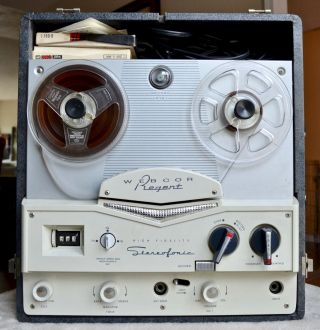 Vintage Webcor Regent Stereo Recorder Portable Reel To Reel Player Ep2820 - 1g