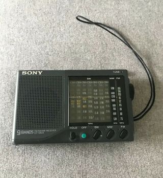 Sony Icf - Sw23 Am/fm/mw/sw 9 Band Shortwave Radio Receiver