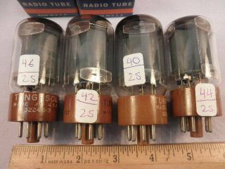 5881 - Matched Quad of TUNG - SOL 5881 (6L6WGB) Audio Tubes - TV - 7 NR 2