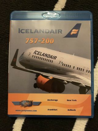 Just Planes Icelandair Boeing 757 - 200 Blu Ray Dvd,  Cockpit,  Airline,  Airport