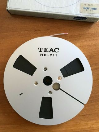 Teac Re - 711 Metal Reel With Tape & Box