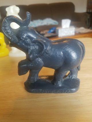 Vintage Grey Elephant Mold A Rama Figurine Brookfield Zoo