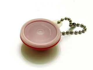 Vintage Red Tupperware Keychain Tiny Wonderlier Bowl