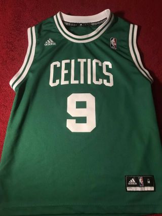 Boston Celtics Rajon Rondo Jersey Youth Medium Green/white