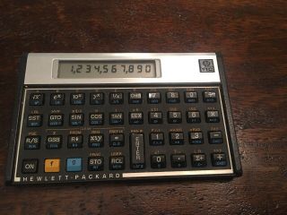 Vintage Hp Calculator 11c Hewlett - Packard Made In Usa