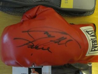 " Authentic " Larry Holmes Autographed Everlast Red Boxing Glove,