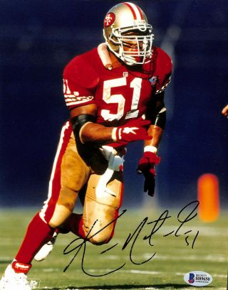 49ers Ken Norton Jr.  Authentic Signed 8x10 Photo Autographed Bas H89650