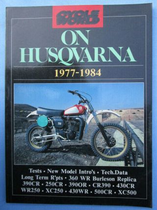 Vintage Husqvarna Cycle World Motorcycle Book 1977 - 84 Motocross Dirt Bike Wr Cr