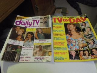 Vintage Two Issues Daily Tv Serials October 1975 And Tv By Day August 1975