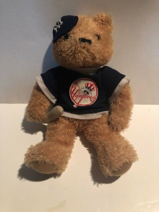 Official Mlb York Yankees Plush Bear W/ Bat 10 "