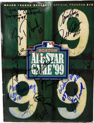 16 Signature 1999 Mlb All Star Game Official Program Joe Morgan,  Bc438