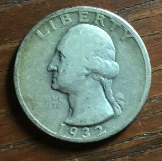 1932 P Washington Quarter Dollar Unrated Vintage 25 Cent Us.  90 Silver Coin
