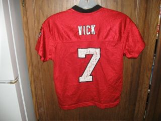 Michael Vick Atlanta Falcons Reebok JERSEY NFL THrowback vtg YOUTH BOYS SZ M 5 - 6 3